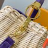 Upgraded M11618 Ostrich-Texture Capucines BB Handbag