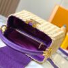 Upgraded M11618 Ostrich-Texture Capucines BB Handbag