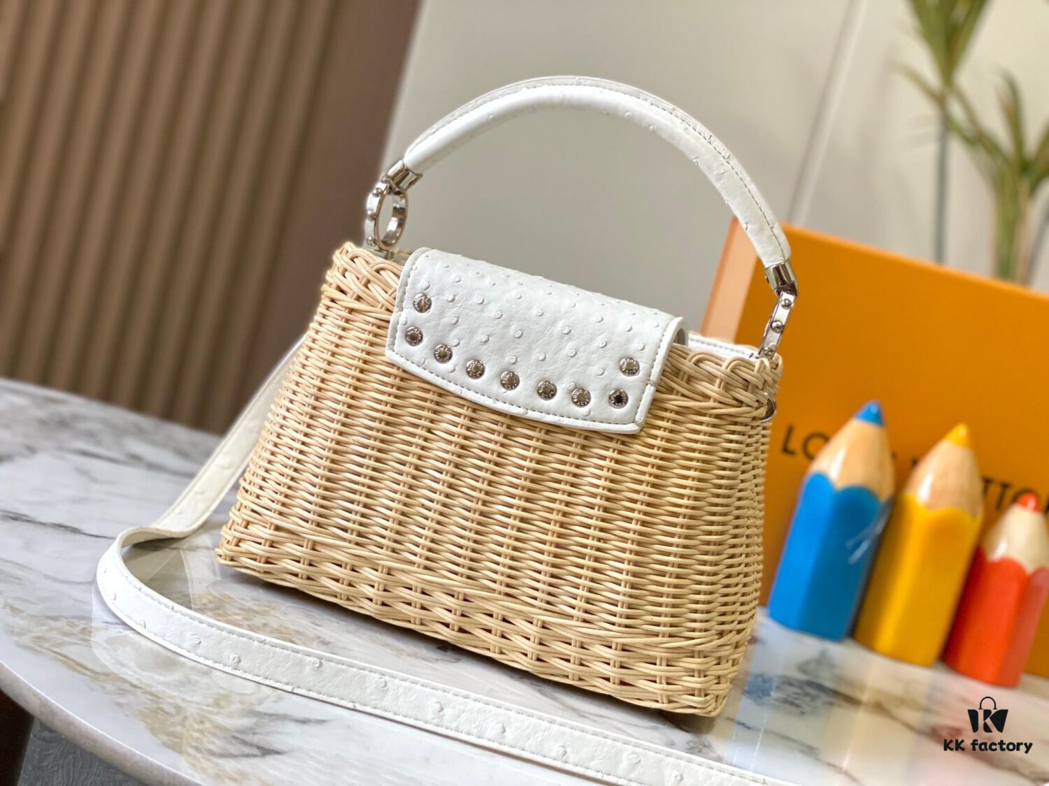 6930735b6e68136f4d9a5ef5 Upgraded M11618 Ostrich-Texture Capucines BB Handbag