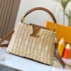 6930735d6e68136f4d9a5efa Upgraded M11618 Ostrich-Texture Capucines BB Handbag