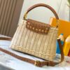 693073626e68136f4d9a5efe Upgraded M11618 Ostrich-Texture Capucines BB Handbag