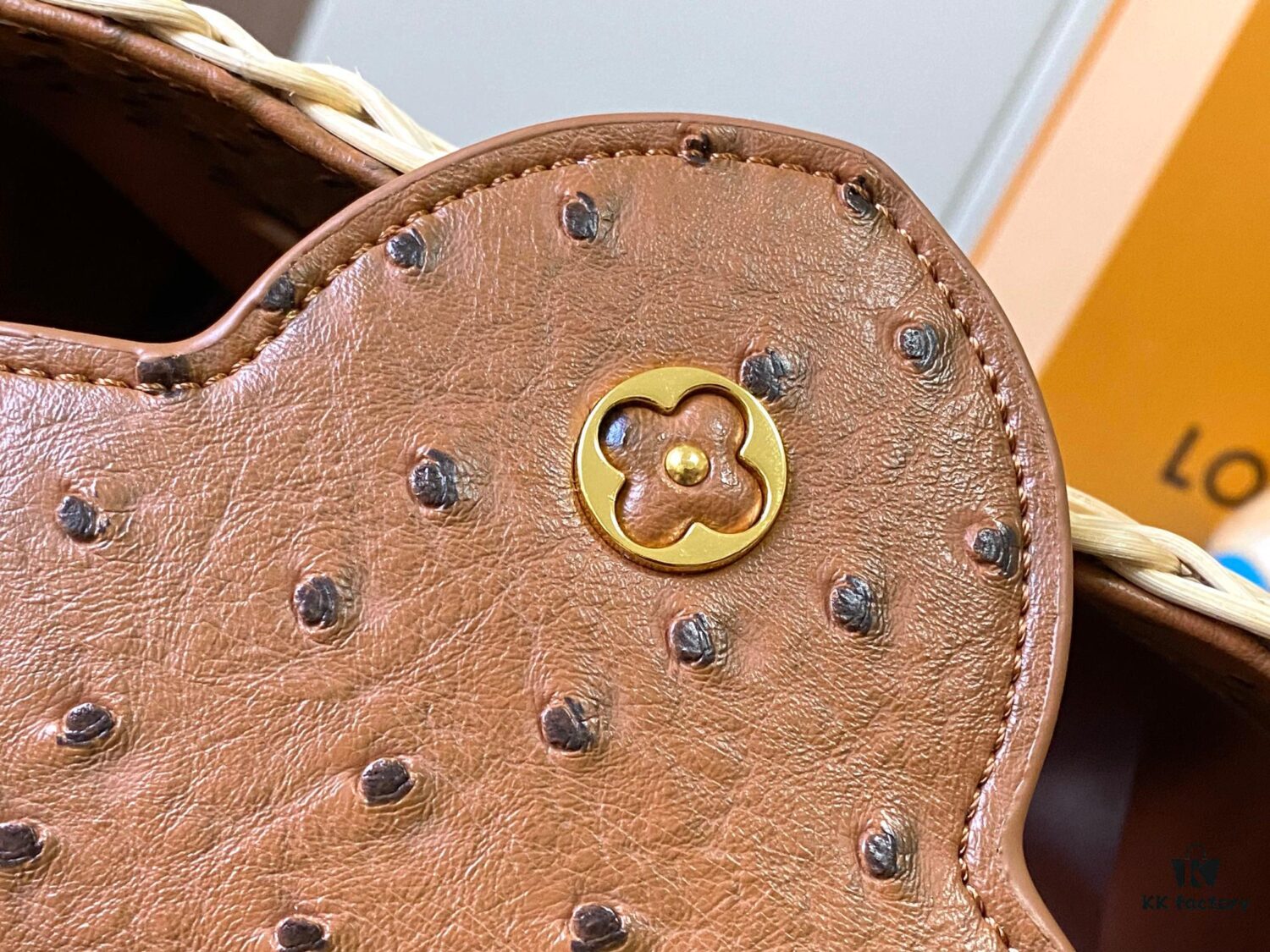 693073626e68136f4d9a5f01 Upgraded M11618 Ostrich-Texture Capucines BB Handbag