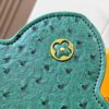 Upgraded M11618 Ostrich-Texture Capucines BB Handbag