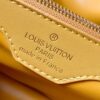 Upgraded M11617 Capucines BB Handbag featuring a woven rattan design inspired by the 1892 Louis Vuitton picnic trunk, crafted with cowhide leather handles and flap, metallic LV logo, detachable and adjustable leather shoulder strap for crossbody wear. Packaging may vary based on availability.