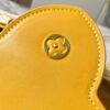 Upgraded M11617 Capucines BB Handbag featuring a woven rattan design inspired by the 1892 Louis Vuitton picnic trunk, crafted with cowhide leather handles and flap, metallic LV logo, detachable and adjustable leather shoulder strap for crossbody wear. Packaging may vary based on availability.