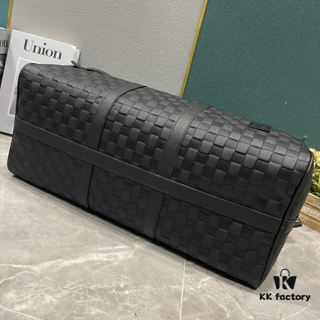 6930738d6e68136f4d9a5f4e Upgraded Version 240 Latest Model M22532 M41416 M44810 Black Grid, Pressed Grid, Crosshatch Keepall Bandoulière 50 Travel Bag