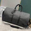 693073906e68136f4d9a5f54 Upgraded Version 240 Latest Model M22532 M41416 M44810 Black Grid, Pressed Grid, Crosshatch Keepall Bandoulière 50 Travel Bag