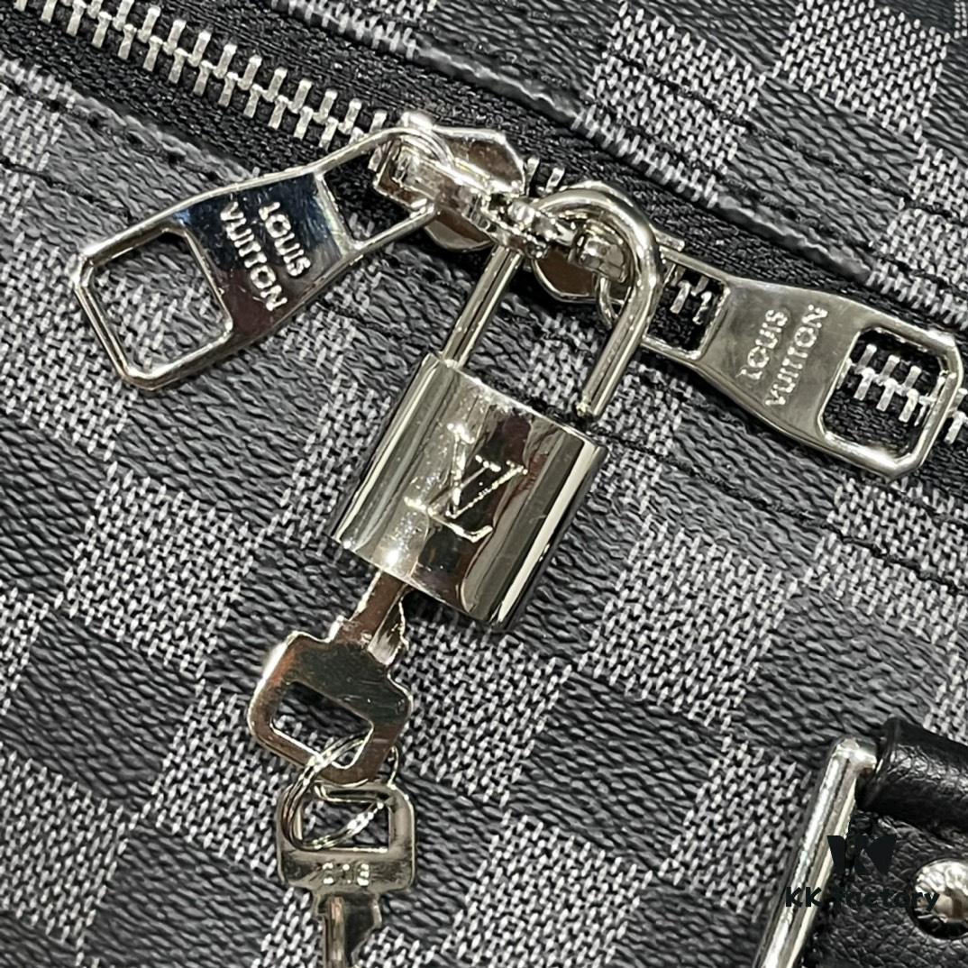 693073936e68136f4d9a5f5b Upgraded Version 240 Latest Model M22532 M41416 M44810 Black Grid, Pressed Grid, Crosshatch Keepall Bandoulière 50 Travel Bag