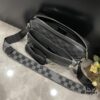 Upgraded M40438 69443 45320 2023 Latest Black and Grey Pressed Trio Mailbox Bag