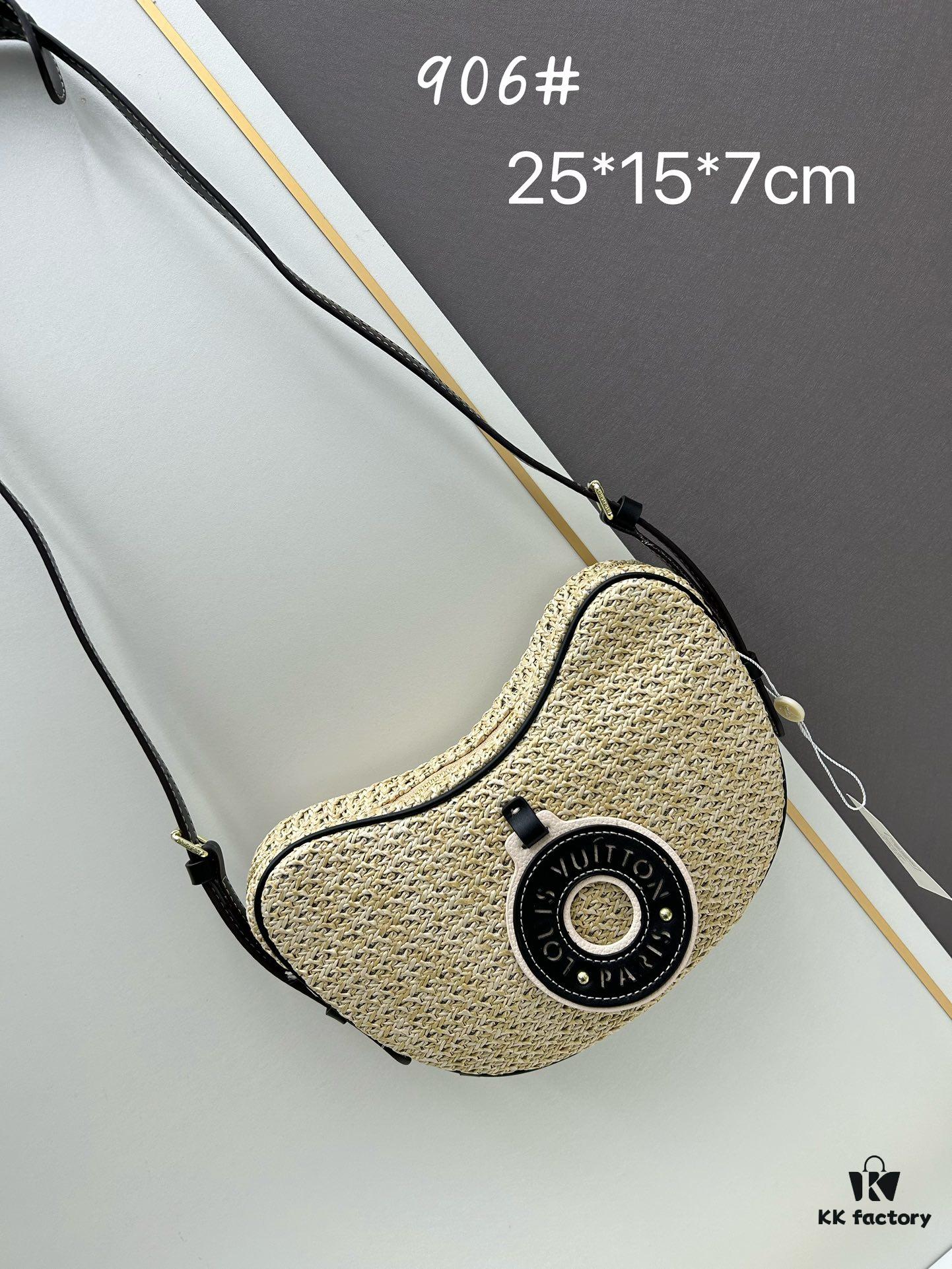 693073a96e68136f4d9a5f84 New Arrival Straw Woven Bag Croissant Handbag