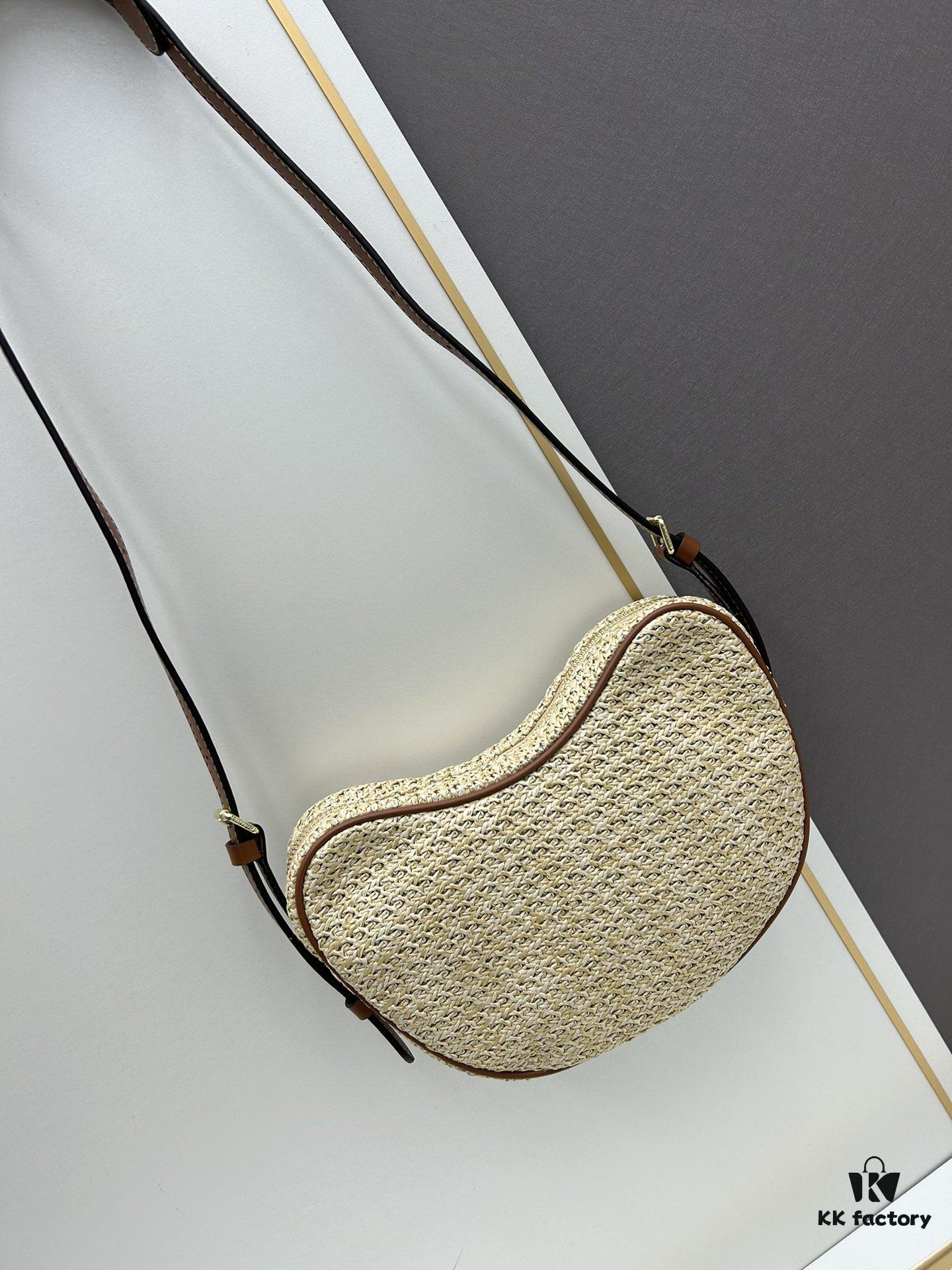 693073ad6e68136f4d9a5f8c New Arrival Straw Woven Bag Croissant Handbag