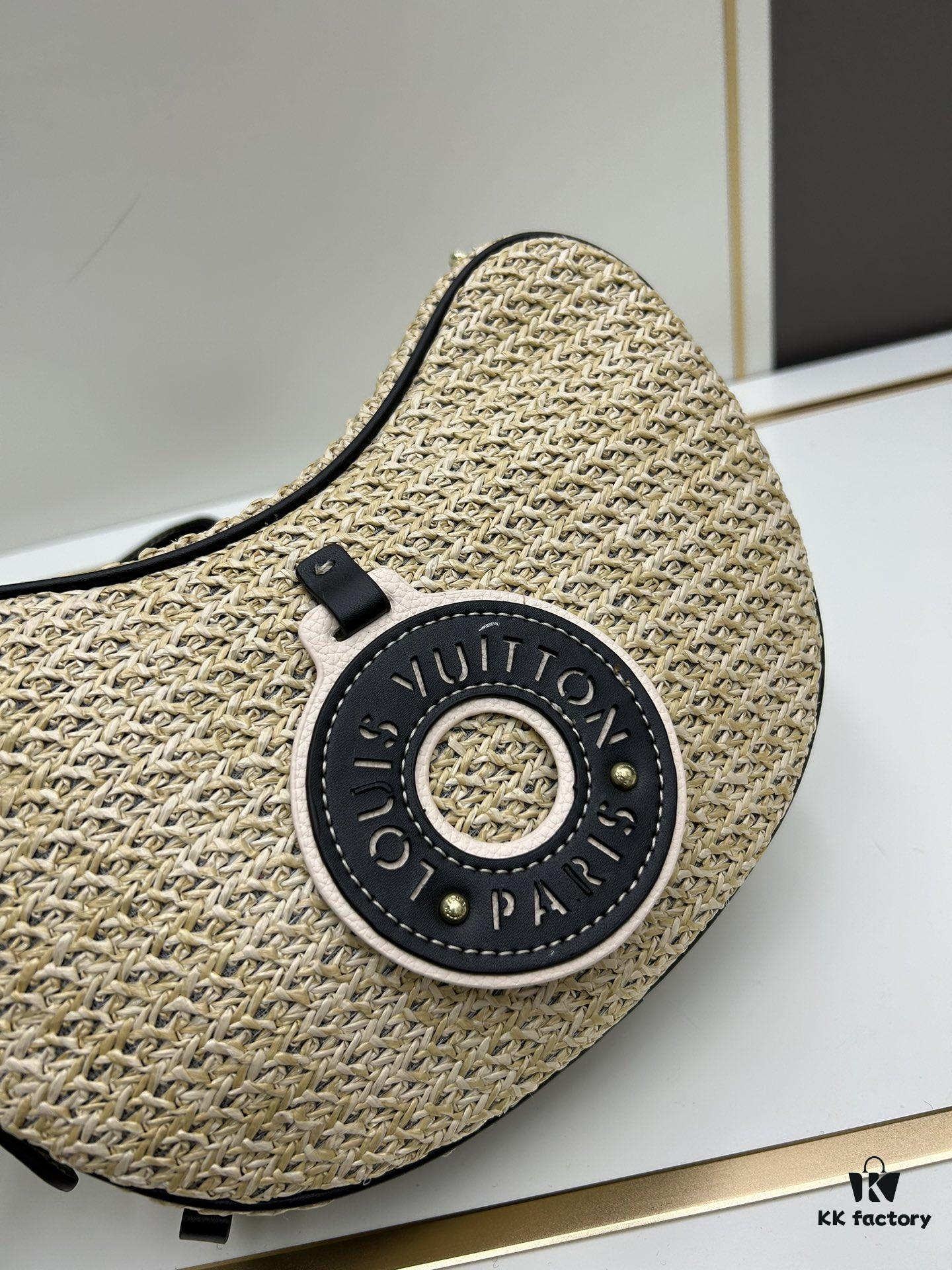 693073ae6e68136f4d9a5f8e New Arrival Straw Woven Bag Croissant Handbag