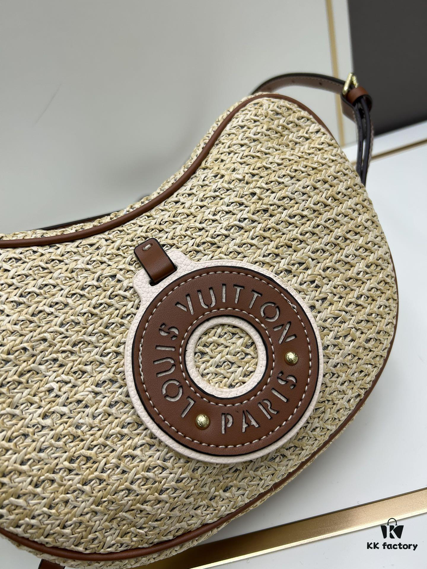 693073af6e68136f4d9a5f92 New Arrival Straw Woven Bag Croissant Handbag