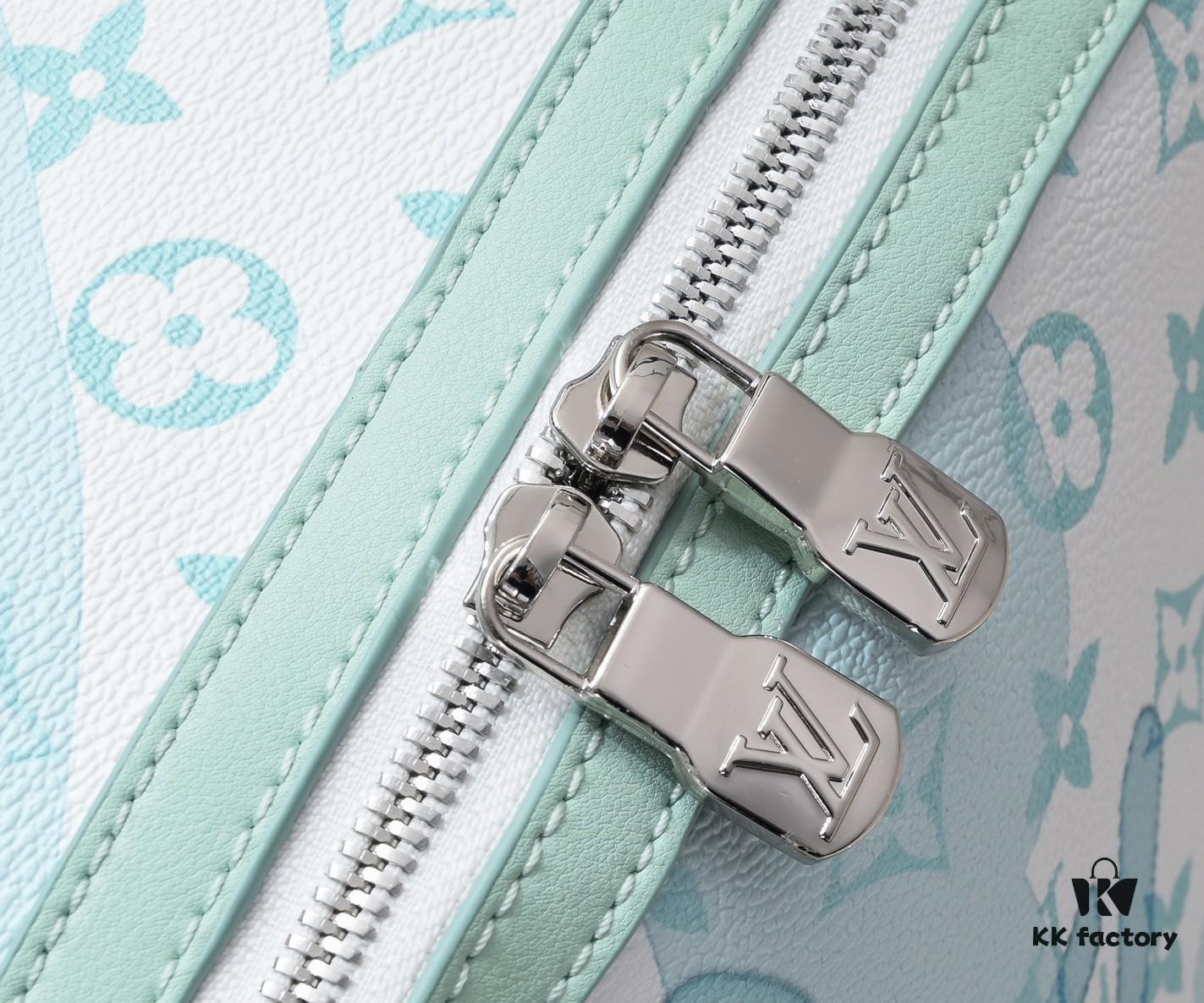 693073de6e68136f4d9a5fed Upgraded Version DU SHI JIA PAI M22519 Green Louis Vuitton 2023 New Men's DISCOVERY Monogram Water Drop Small Backpack LV Graffiti Backpack, Versatile Styling, High-Capacity Daily Travel Essential