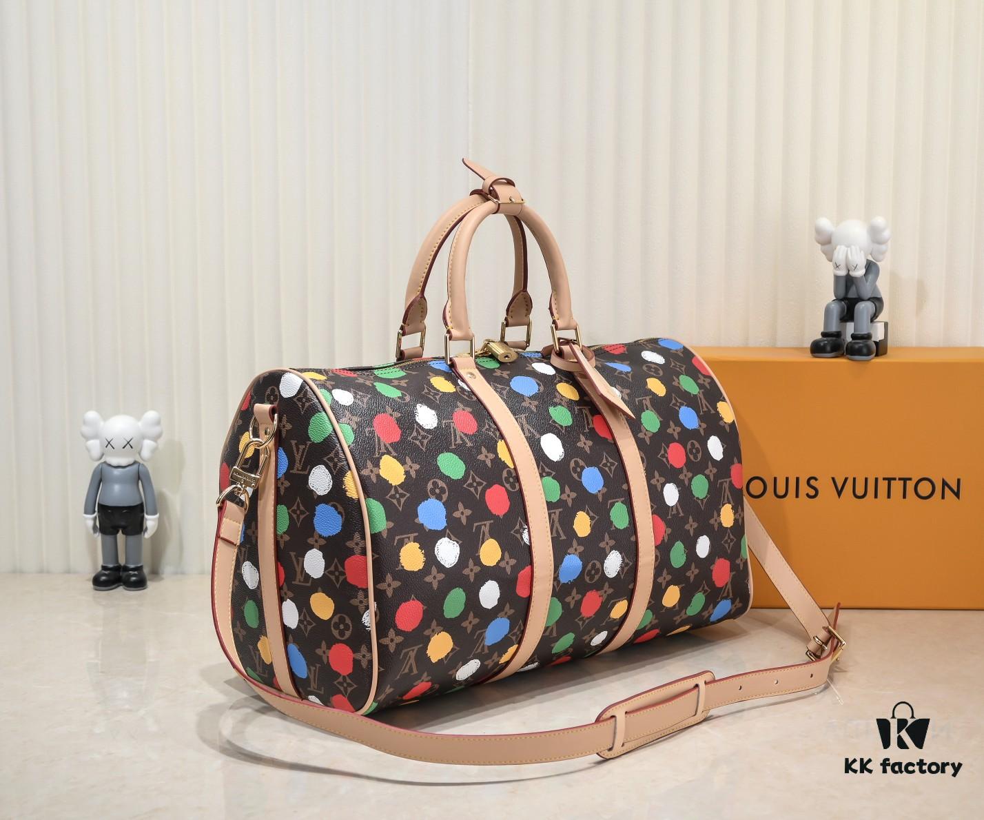 693073e06e68136f4d9a5ff3 LV x YK Keepall 45 Travel Bag from Louis Vuitton x Yayoi Kusama Collection