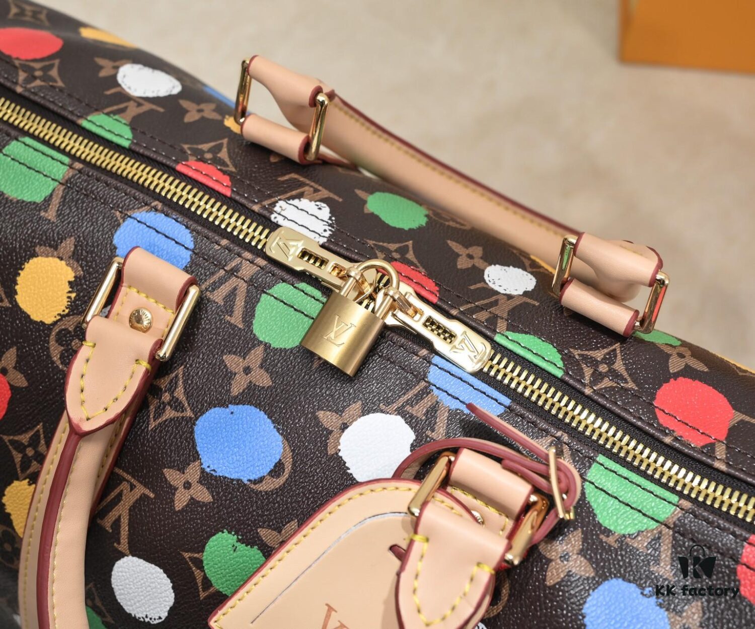 693073e46e68136f4d9a5ff8 LV x YK Keepall 45 Travel Bag from Louis Vuitton x Yayoi Kusama Collection