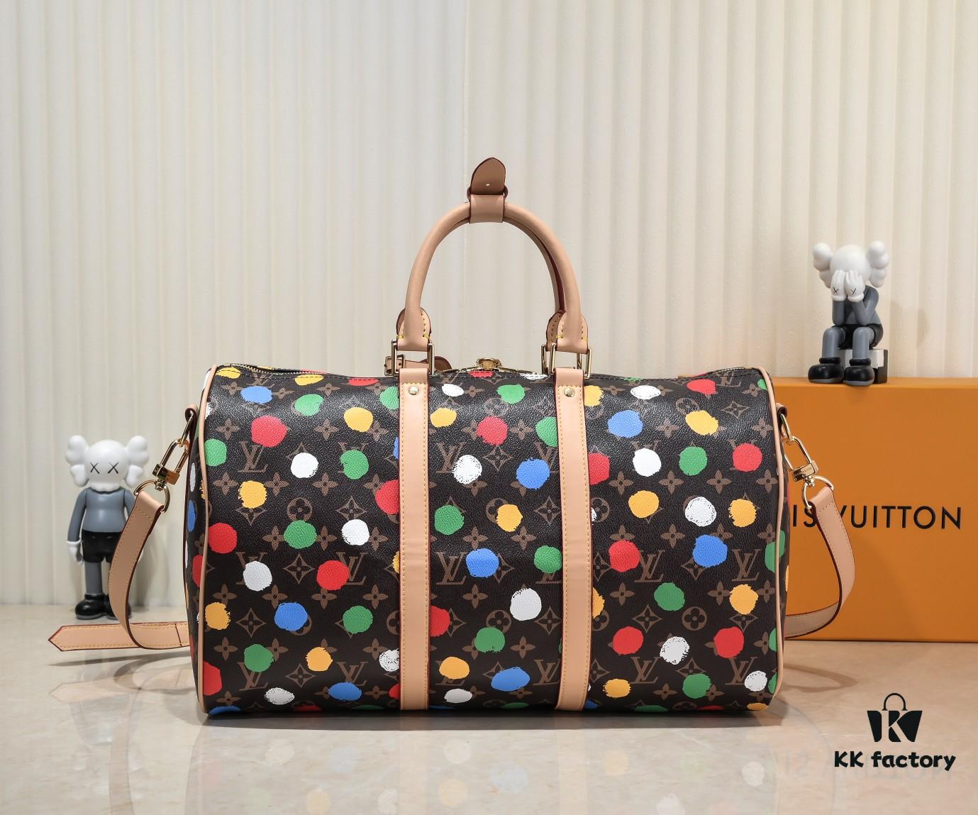 693073e46e68136f4d9a5ff9 LV x YK Keepall 45 Travel Bag from Louis Vuitton x Yayoi Kusama Collection