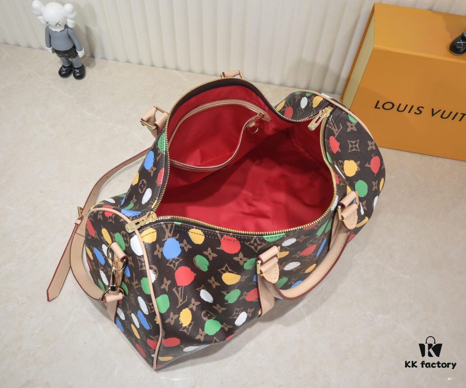 693073e46e68136f4d9a5ffb LV x YK Keepall 45 Travel Bag from Louis Vuitton x Yayoi Kusama Collection