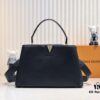 Upgraded M24607 Black Capucines Souple Large Handbag