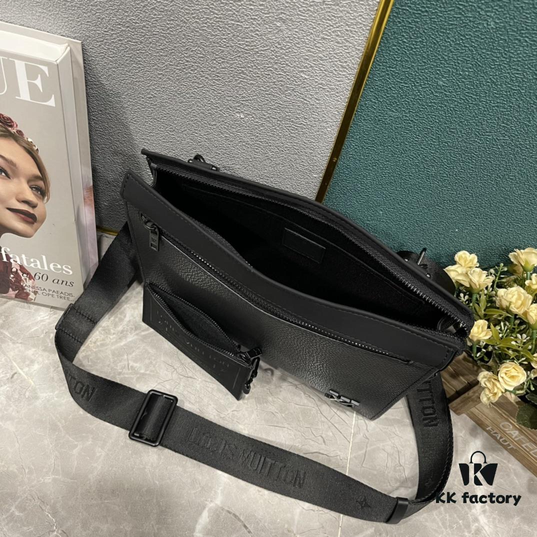 693073ee6e68136f4d9a600e Upgraded 170 M59329 New Full Leather 2-Piece Set Messenger Voyage Bag