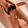 693073f56e68136f4d9a601a Upgraded M24607 Brown Capucines Souple Large Handbag