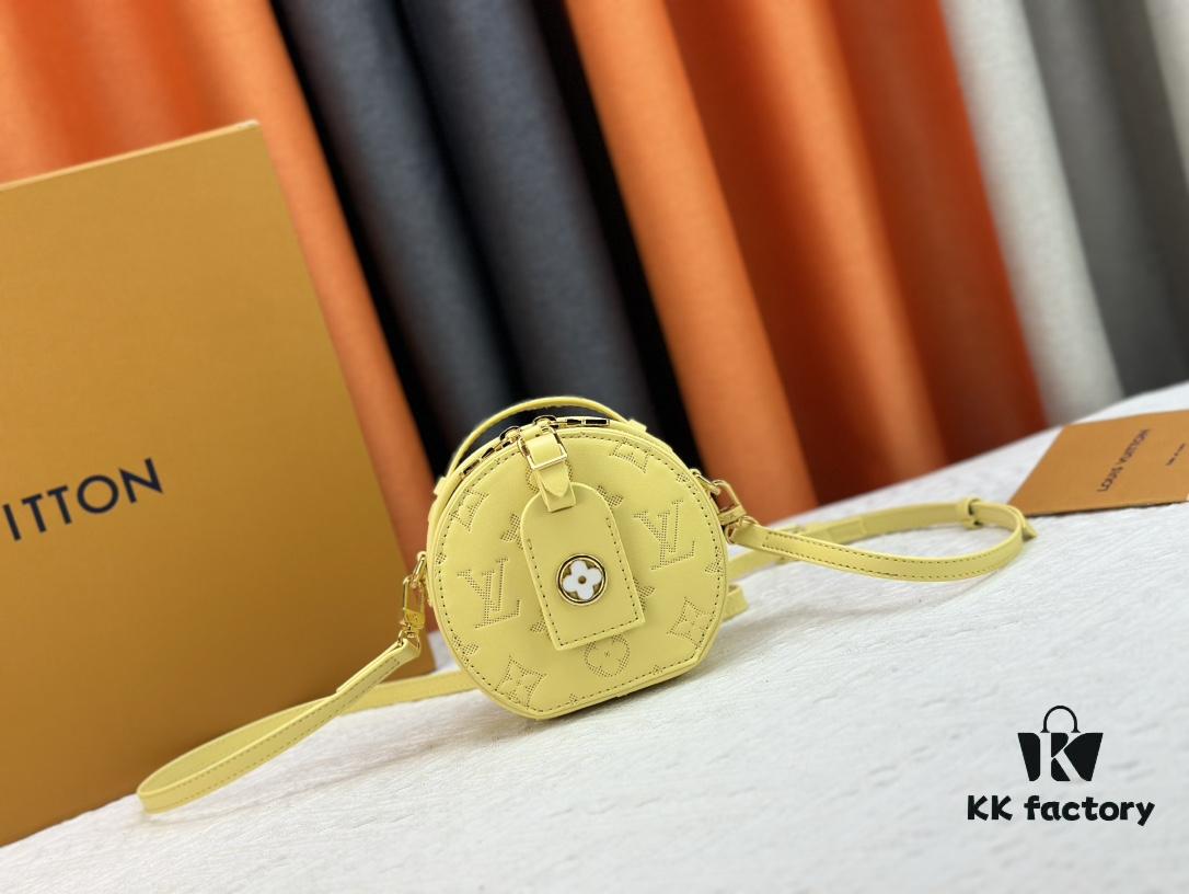 693073f66e68136f4d9a601b Original 10 M11294 Yellow M47117 M44699 Monogram Flower Women's Round Handbag Series Around Me Bag