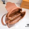 693073f66e68136f4d9a601c Upgraded M24607 Brown Capucines Souple Large Handbag