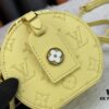 693073fb6e68136f4d9a6025 Original 10 M11294 Yellow M47117 M44699 Monogram Flower Women's Round Handbag Series Around Me Bag