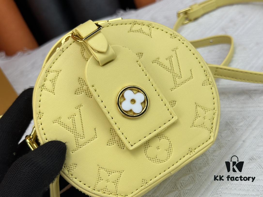 693073fb6e68136f4d9a6025 Original 10 M11294 Yellow M47117 M44699 Monogram Flower Women's Round Handbag Series Around Me Bag