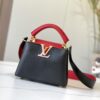 693073fe6e68136f4d9a6029 Upgraded Version 💋 M56848 Black with Deep Watermelon Red and Gold Hardware