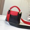 693073fe6e68136f4d9a602b Upgraded Version 💋 M56848 Black with Deep Watermelon Red and Gold Hardware