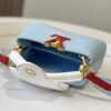 Upgraded Version M56848 Light Blue with Beige and Silver-Tone Hardware