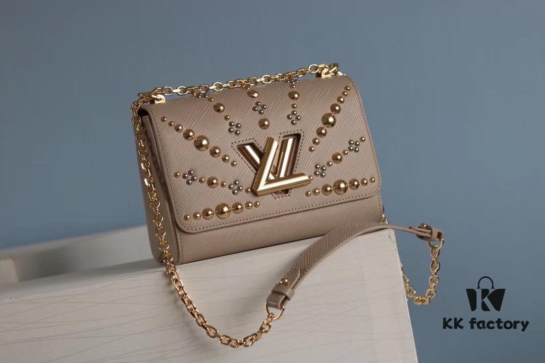 50306 Top Quality Original Medium Twist Denim Handbag [Rose] Compare and Confirm Inner Code: 0088 [Sun][Sun] LV's Latest and Hottest Twist Denim Model Released 💃