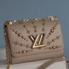 50306 Top Quality Original Medium Twist Denim Handbag [Rose] Compare and Confirm Inner Code: 0088 [Sun][Sun] LV's Latest and Hottest Twist Denim Model Released 💃