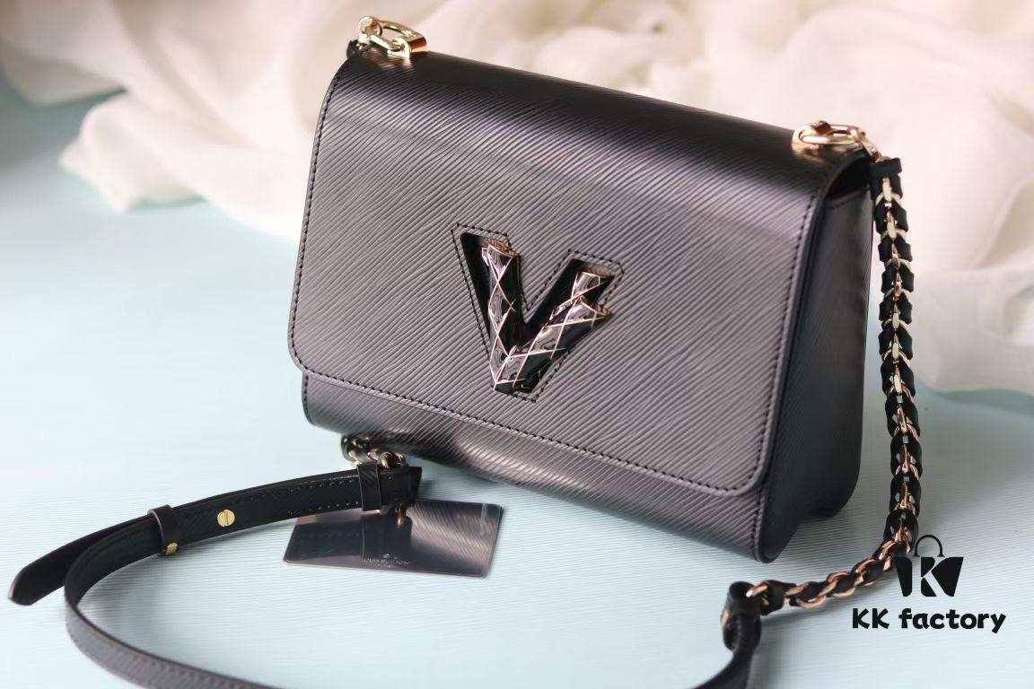 6930741d6e68136f4d9a606f Top-Quality Original LV Twist Medium Handbag in Epi Grained Leather