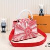 693074326e68136f4d9a60a5 Exclusive On-Site Photo - LV x YK Capucines BB Handbag M21705 from the Louis Vuitton x Yayoi Kusama Collaboration Series