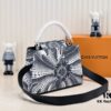 6930743a6e68136f4d9a60b8 Upgraded Version Black M21705 Louis Vuitton x Yayoi Kusama Collaboration Capucines MM Handbag
