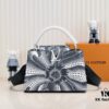 6930743b6e68136f4d9a60ba Upgraded Version Black M21705 Louis Vuitton x Yayoi Kusama Collaboration Capucines MM Handbag