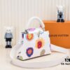 6930743e6e68136f4d9a60c0 Upgraded Version White M21727 Louis Vuitton x Yayoi Kusama Capsule Collection LV x YK Capucines BB Bag