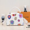 693074416e68136f4d9a60c8 Upgraded Version White M21728 Yayoi Kusama Infinity Net Capucines MM Handbag