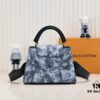 693074456e68136f4d9a60d1 Upgraded Black M21725 Louis Vuitton x Yayoi Kusama New Collaboration Capsule Collection Explores the Bizarre Dreamscape of the LV x YK Capucines PM Bag, Drawing Inspiration from the Artist's 'My Eternal Soul' Series Since 2009, Featuring Encounters with Eccentric Faces and Organic Forms. Printed and Embroidered Motifs Adorn Luxurious Taurillon Leather, Making It a Distinguished Artistic Collector's Piece.