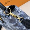 693074466e68136f4d9a60d3 Upgraded Black M21725 Louis Vuitton x Yayoi Kusama New Collaboration Capsule Collection Explores the Bizarre Dreamscape of the LV x YK Capucines PM Bag, Drawing Inspiration from the Artist's 'My Eternal Soul' Series Since 2009, Featuring Encounters with Eccentric Faces and Organic Forms. Printed and Embroidered Motifs Adorn Luxurious Taurillon Leather, Making It a Distinguished Artistic Collector's Piece.