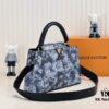 6930744a6e68136f4d9a60da Upgraded Black M21726 Louis Vuitton x Yayoi Kusama Capsule Collection Reimagines the LV x YK Capucines Medium Handbag in a Surreal Dreamscape, Drawing Inspiration from the Japanese Artist's 'My Eternal Soul' Series Since 2009, Featuring Eccentric Faces and Organic Forms. The Artistic Design Is Enhanced with Printed and Embroidered Motifs on Luxurious Taurillon Leather, Making It a Distinguished Addition to Any Art-Inspired Collection.