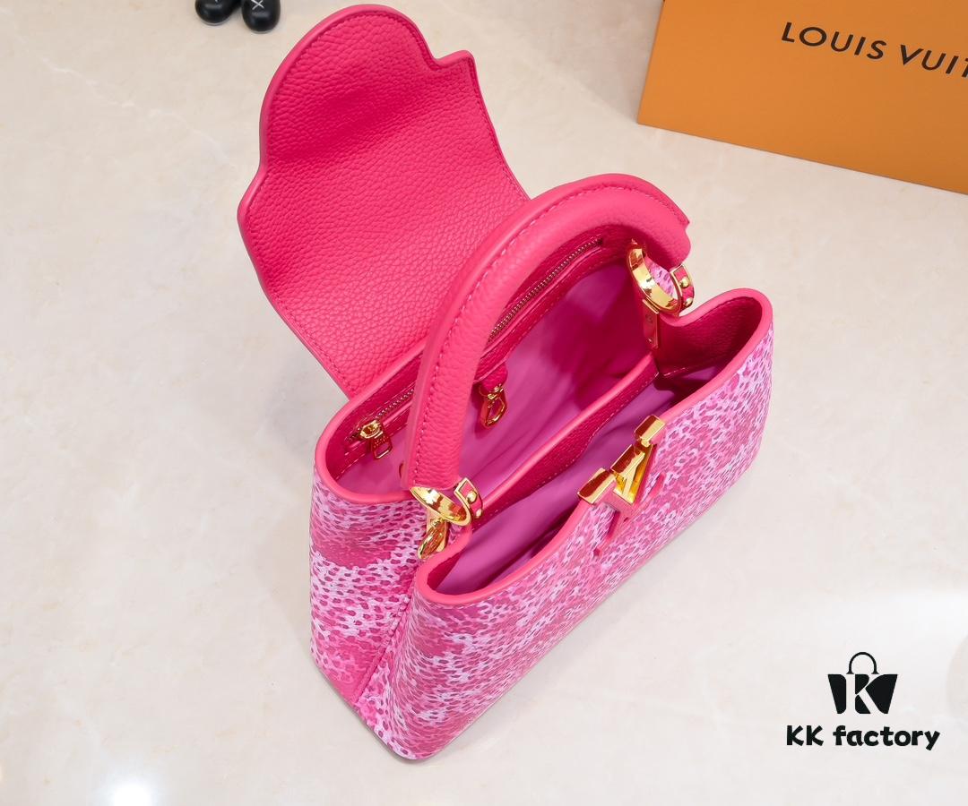693074506e68136f4d9a60e8 Upgraded Red M21725 Louis Vuitton x Yayoi Kusama Capsule Collection Brings the LV x YK Capucines PM Bag into a Surreal Dreamworld