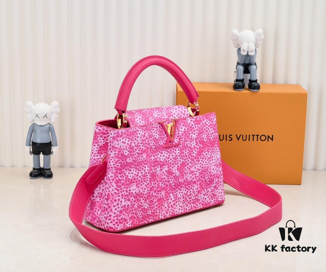 693074536e68136f4d9a60ec Upgraded Red M21726 Louis Vuitton x Yayoi Kusama Collaboration Capsule Collection Capucines MM Handbag