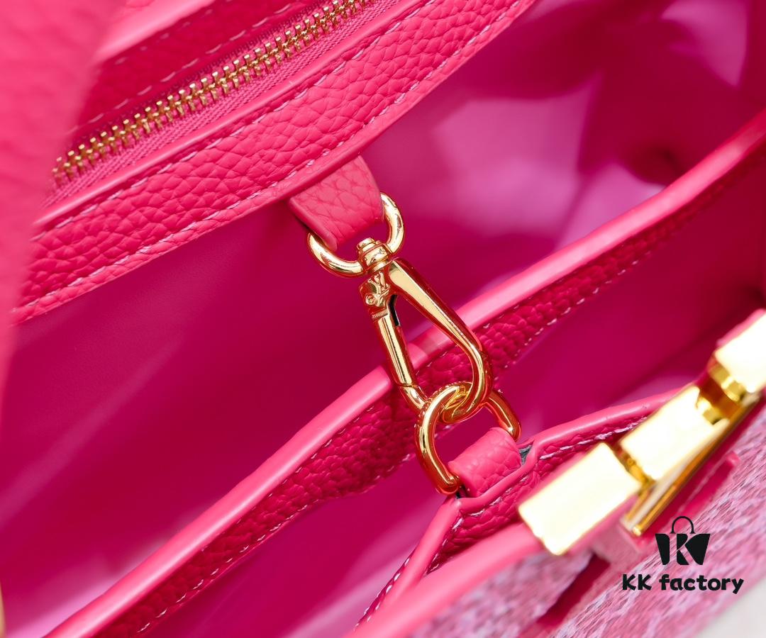 693074546e68136f4d9a60f1 Upgraded Red M21726 Louis Vuitton x Yayoi Kusama Collaboration Capsule Collection Capucines MM Handbag