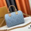 6930748c6e68136f4d9a616c LV SPEEDY 25 Handbag in Light Blue Denim M11213 M40391 M40392