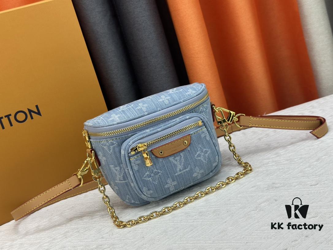 693074906e68136f4d9a6173 Exclusive Real Photo M83353 Denim LV Gradient Mini Bumbag