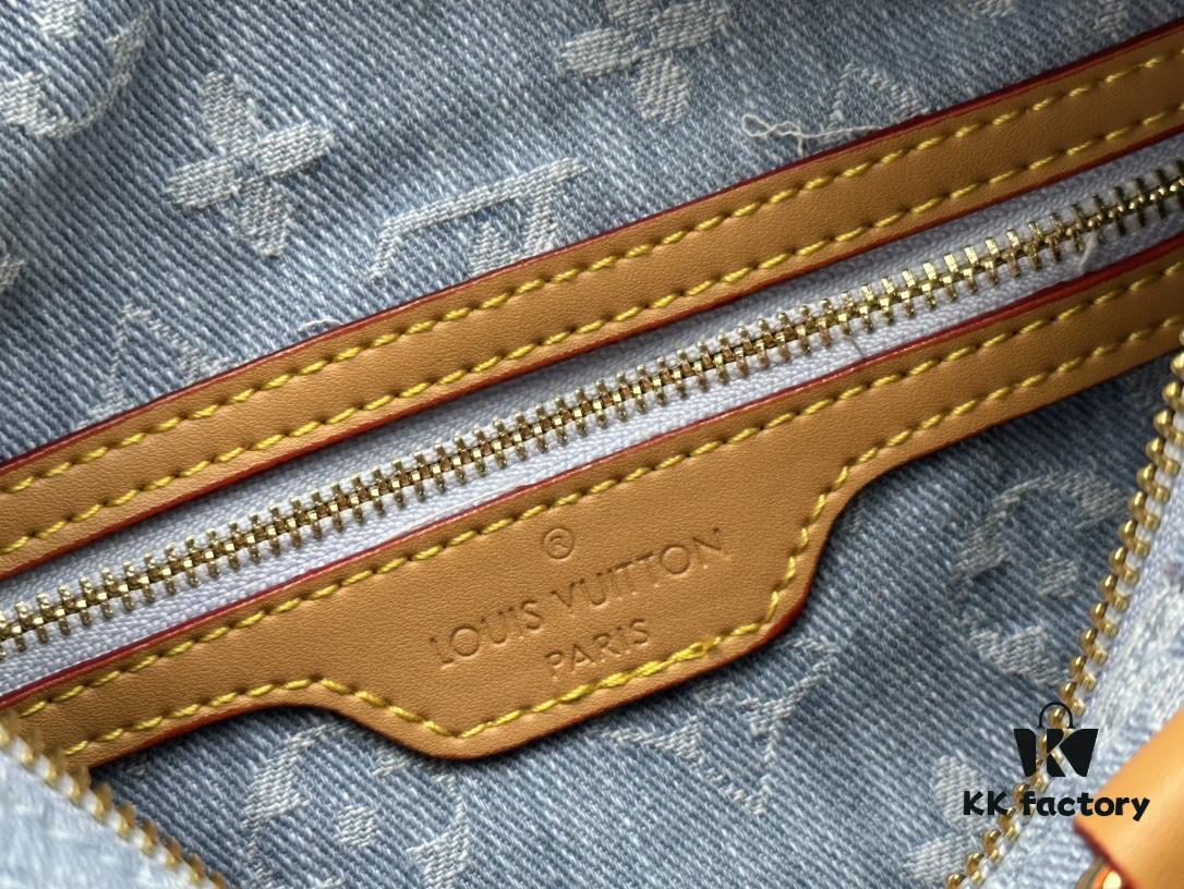 693074916e68136f4d9a6174 LV SPEEDY 25 Handbag in Light Blue Denim M11213 M40391 M40392