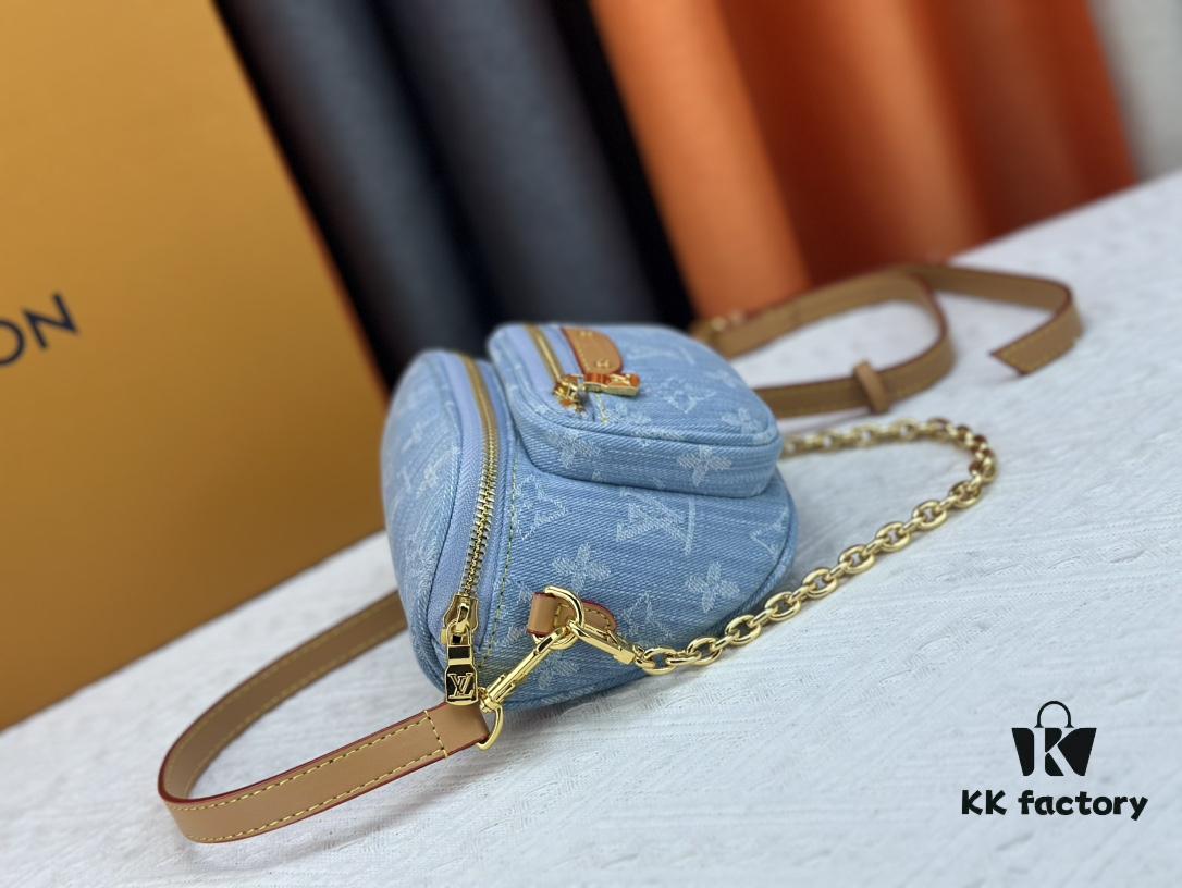 693074916e68136f4d9a6176 Exclusive Real Photo M83353 Denim LV Gradient Mini Bumbag